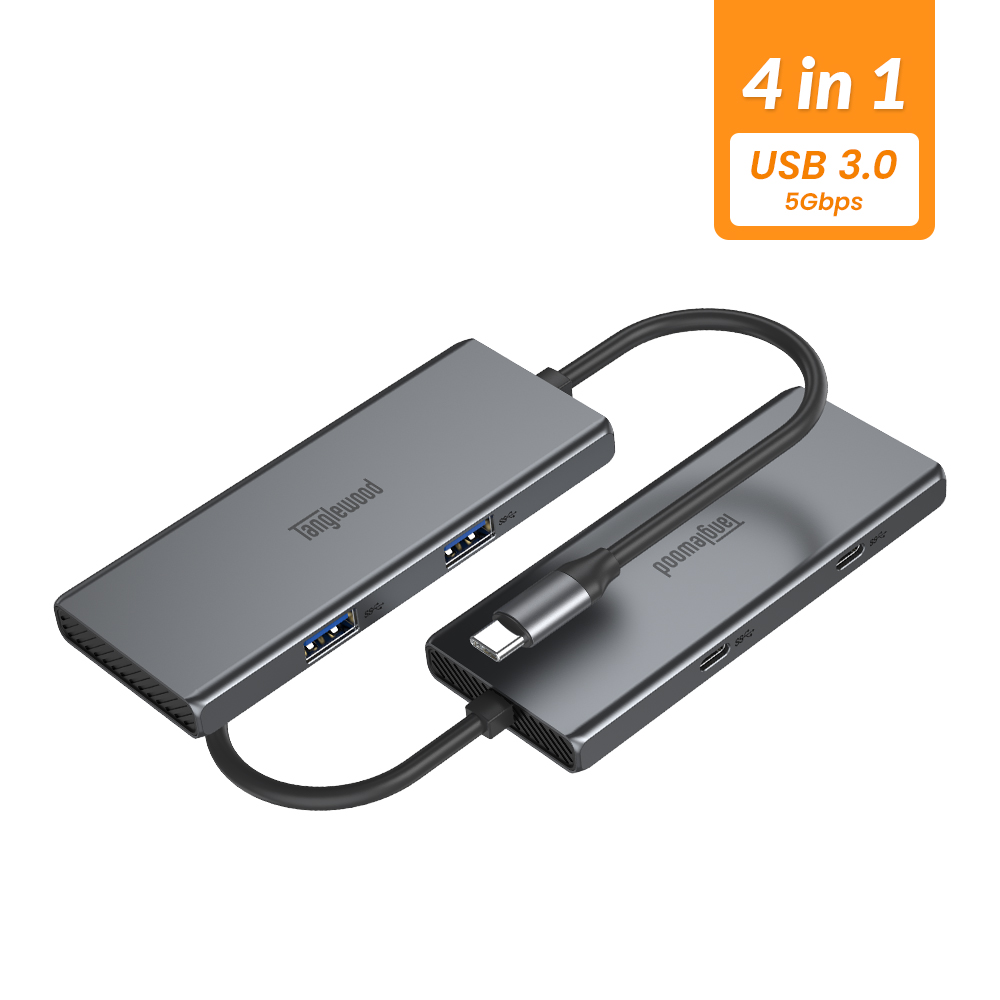 탱글우드 에센셜 멀티허브 USB C 4in1