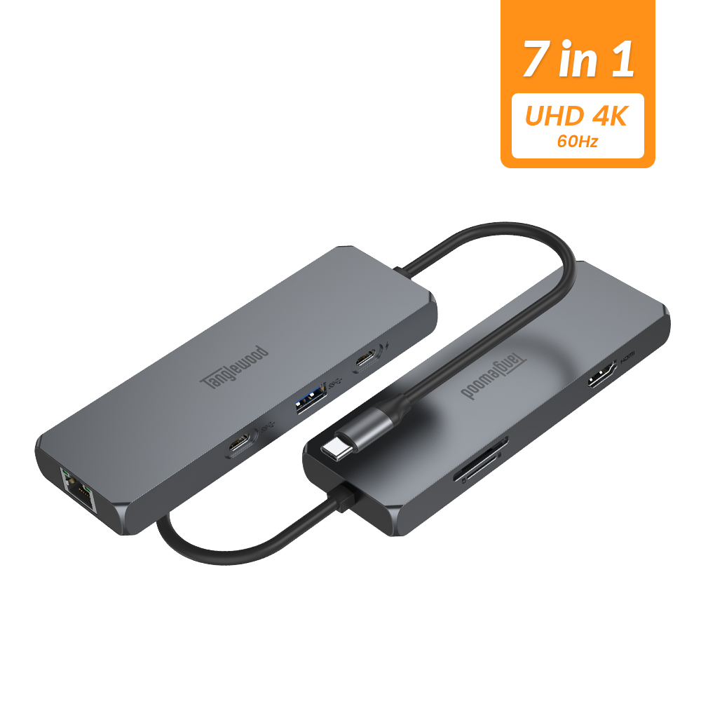 탱글우드 에센셜 멀티허브 USB C 7in1