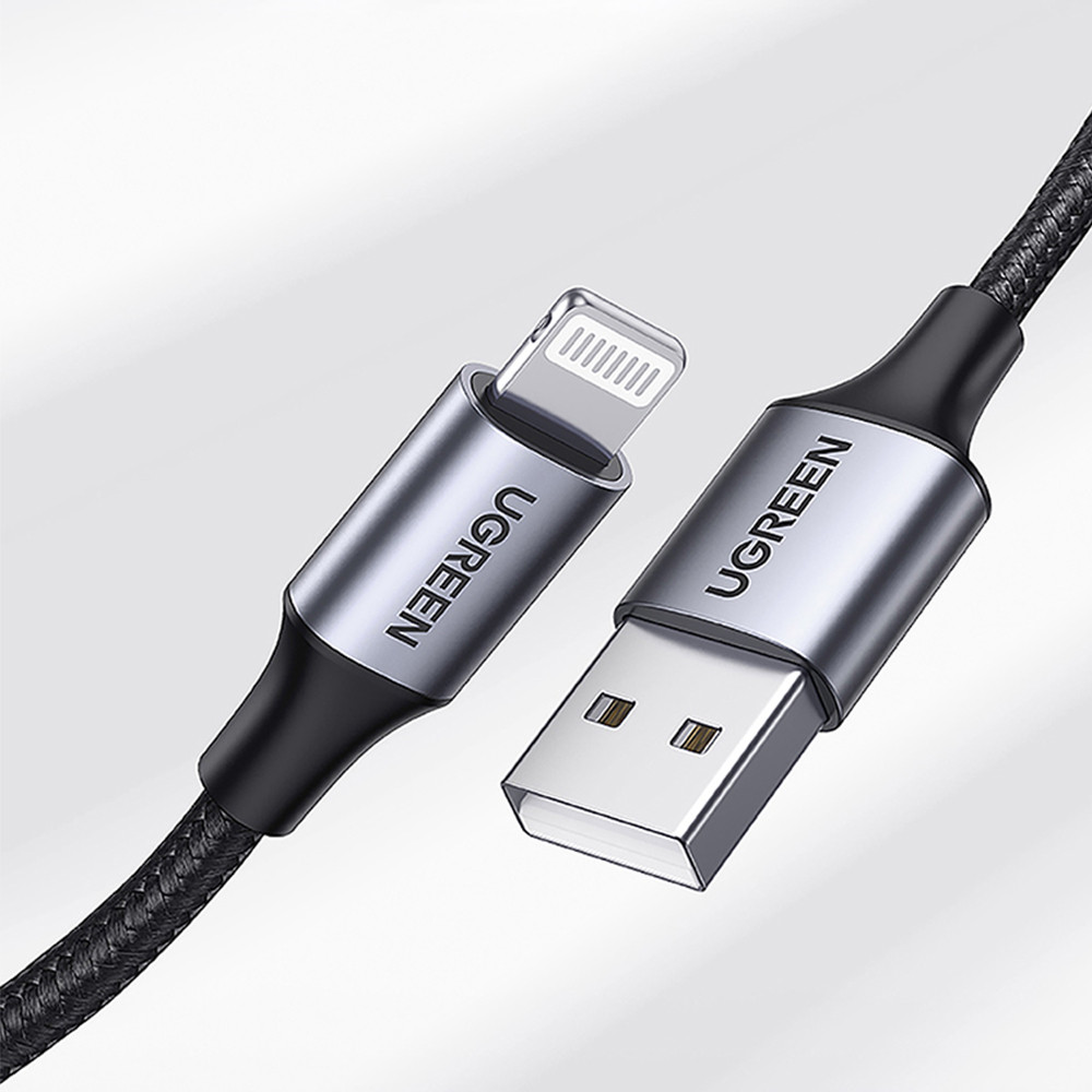 유그린 Mfi인증 나일론 라이트닝 아이폰 고속충전 케이블 - Frisbee