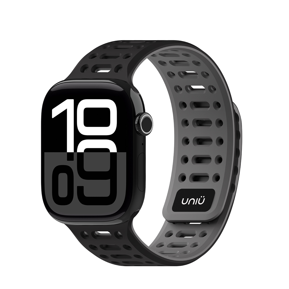 유니유 에어 스포츠 애플워치 44/45/49mm 스포츠 실리콘 스트랩 - 스페이스 블랙