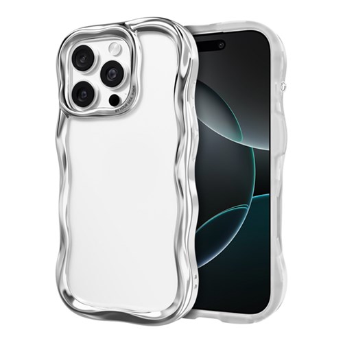 アイフェイスビブリングiPhone 16 Proケース -シルバー