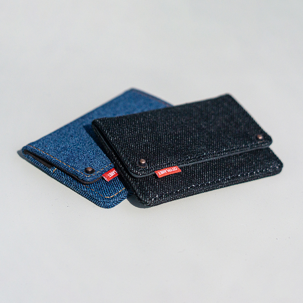CITYPLANET 데님 맥세이프 카드지갑 블랙진 - Frisbee