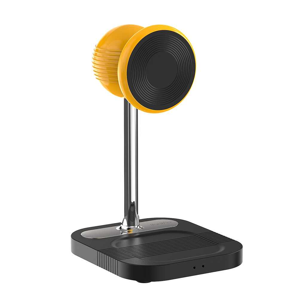 아우라플로 Nova 2in1 무선 충전기 - 옐로우