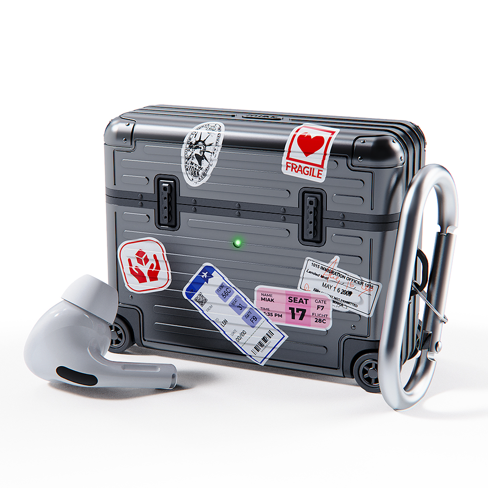 미아크 에어팟 프로3 캐리어 케이스 - 블랙