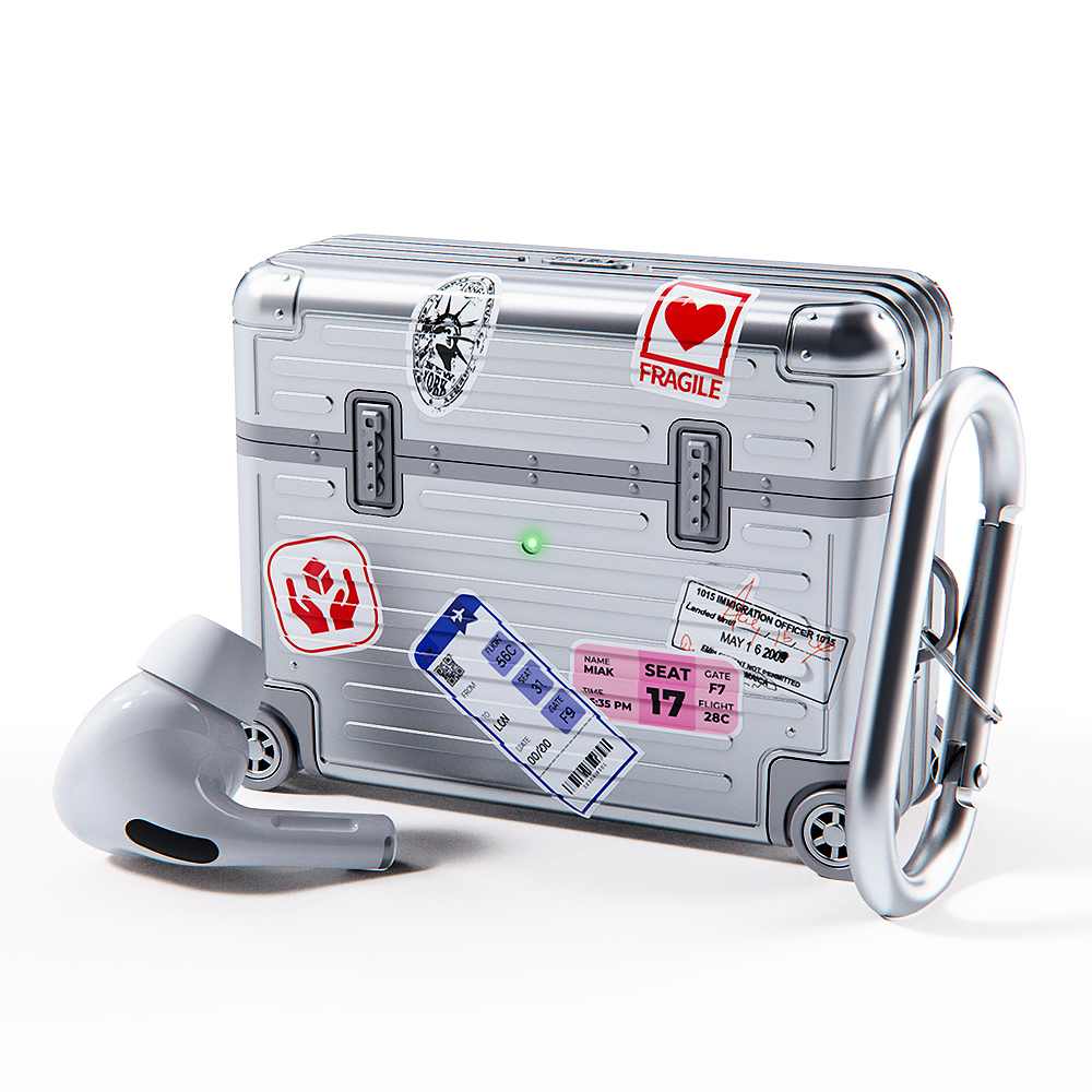 미아크 에어팟 프로3 캐리어 케이스 - 실버