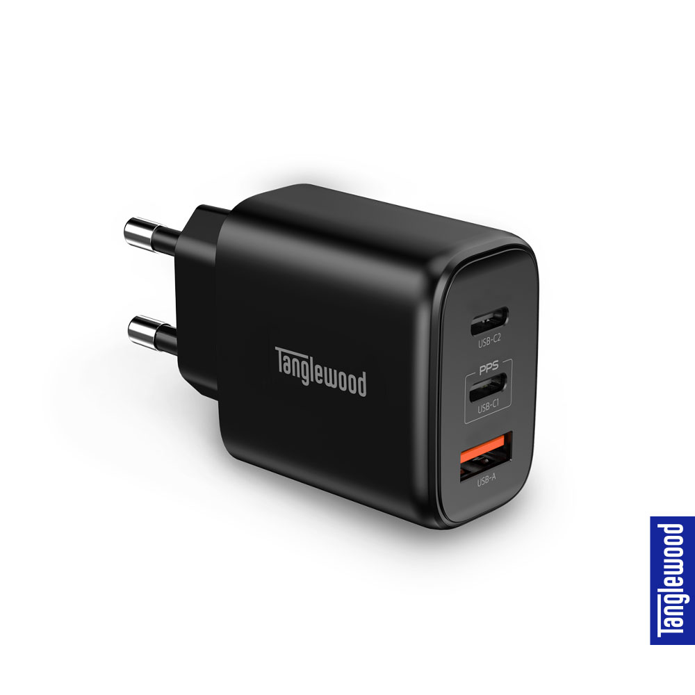 탱글우드 65W GaN 멀티 고속 충전 어댑터 - 블랙