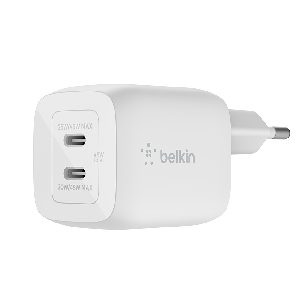 벨킨 45W 듀얼 C타입 PD 3.0 PPS GaN 고속 충전기